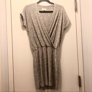 Lou & Grey Heathered V neck Tee Dress